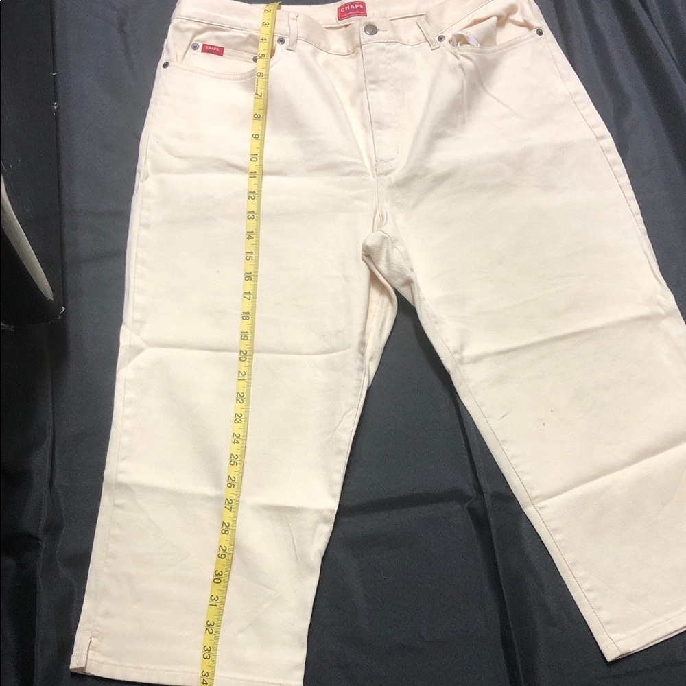 Chaps Woman's Off-White Relaxed Jeans